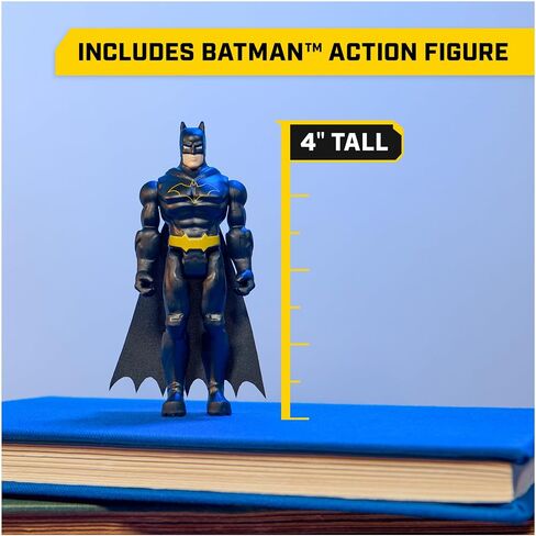 DC Comics, Batman Batmobile Remote Control Car, Easy to Drive with 4-inch Batman Figure, Kids Toys for Boys and Girls Ages 4 and Up in Saudi Arabia