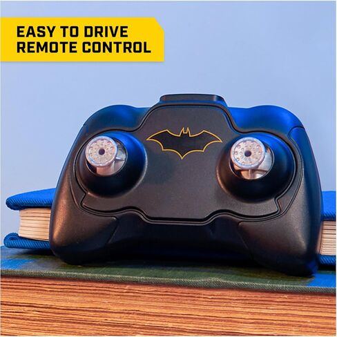 DC Comics, Batman Batmobile Remote Control Car, Easy to Drive with 4-inch Batman Figure, Kids Toys for Boys and Girls Ages 4 and Up in Saudi Arabia