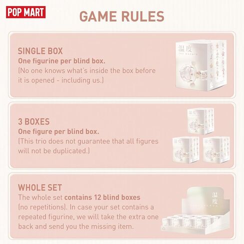 POP MART Skullpanda Warmth Series, Skullpanda Blind Box Figures, Random Design Action Figures Collectible Toys Home Decorations, Single Box in Kuwait