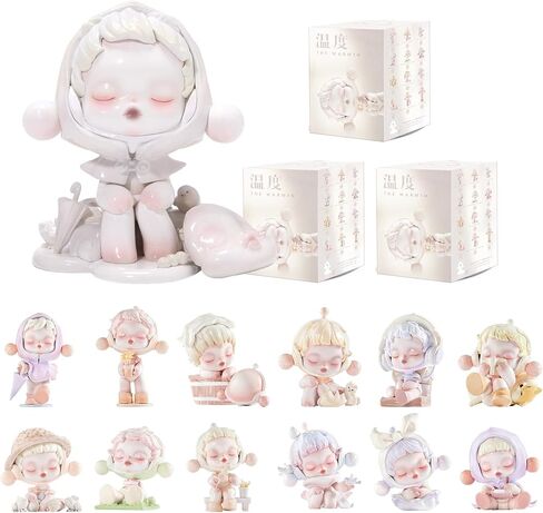 POP MART Skullpanda Warmth Series, Skullpanda Blind Box Figures, Random Design Action Figures Collectible Toys Home Decorations, Single Box in Kuwait
