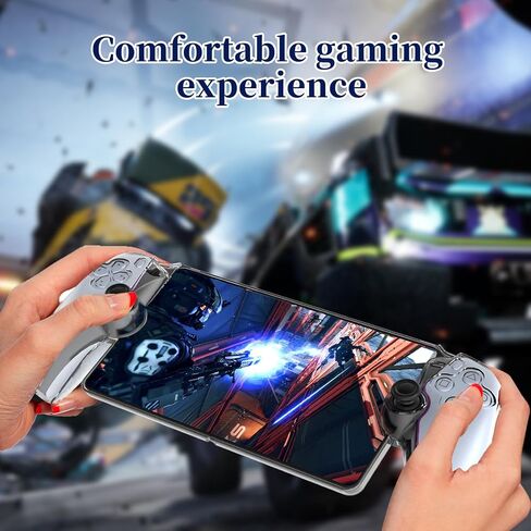 حافظة Mooroer متوافقة مع بوابة Sony Playstation Portal، حافظة واقية لبوابة PS5 مع قبضة مريحة و6 أغطية عصا الإبهام، ملحقات بوابة Playstation in Kuwait