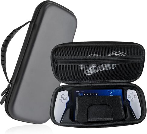 for PlayStation Portal＆Ps Portal case cover-EVA Leather-Waterproof and Shockproof-Black Hard Shell Travel Case cover in Saudi Arabia