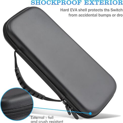 for PlayStation Portal＆Ps Portal case cover-EVA Leather-Waterproof and Shockproof-Black Hard Shell Travel Case cover in Saudi Arabia