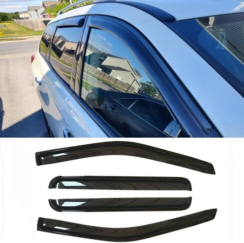 94479 Side Window Wind Vent Deflector,4pc Outside Mount Style Shade Sun Rain Guards Set,Dark Smoke Window visors fit for 2013-2021 Nissan Pathfinder in Saudi Arabia