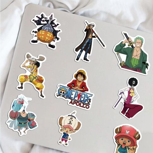 100pcs Anime Stickers for One-Piece Cartoon Stickers Decal for Laptop Water Bottle Skateboard Luggage Car Bumper Anime Cartoon Sticker Pack for Kids Teens Adults in Saudi Arabia