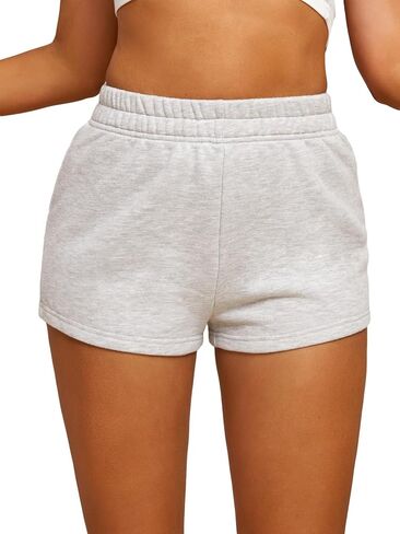 Floerns Women's Elastic High Waist Loose Fit Track Sweat Shorts in Saudi Arabia