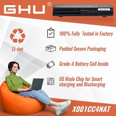 بطارية GHU جديدة 9 خلايا 84 وات في الساعة MU09 636631-001 593550-001 متوافقة مع HP Pavilion DV6t G4 DM4 M4 G6 G7 G42 G56 G62 G72 593562-001 584037-001 HSTNN-LB0W HSTNN-UB0W HSTNN-LB0W HSTNN-CBOW HST NN-I84C in Saudi Arabia