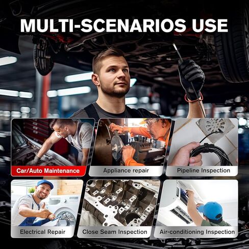 كاميرا الفحص الرقمية Autel MaxiVideo MV105S، 2024 مثل MV108S، 1280x720، منظار صناعي USB فائق النحافة 5.5 مم، كاميرا IP67 Borescope Snake، تعمل مع الماسح الضوئي Autel والكمبيوتر الشخصي، يصل إلى MV105/ MV108 in Kuwait