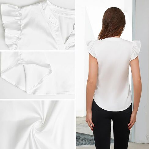 Maternity Tank Top V Neck Ruffle Sleeveless Maternity Tshirt Pregnant Blouse Top in Saudi Arabia