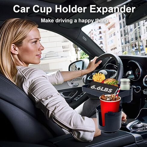 حامل أكواب السيارة لجميع الأغراض، حامل أكواب المشروبات المتوسع لشاحنة السيارة، حامل أكواب قابل للحمل، حامل الهاتف، صينية طعام السيارة لتناول الطعام، صينية السيارة، منظم الوجبات الخفيفة الفرنسي، ملحقات أساسيات السفر على الطريق in Kuwait