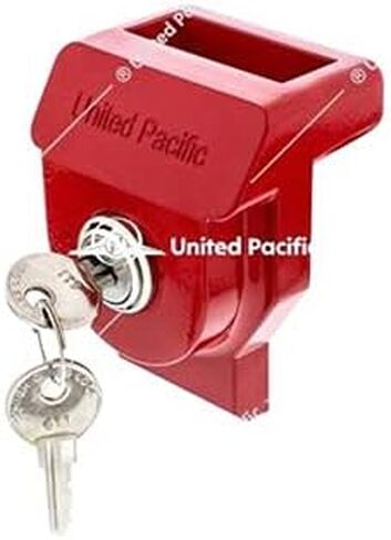 United Pacific 90618 Heavy-Duty Aluminum Glad Hand Lock, Keyed Alike (KA), Durable Lock Cylinder, Trailer Lockout Device – 1 Unit w/2 Keys - Chrome in Saudi Arabia