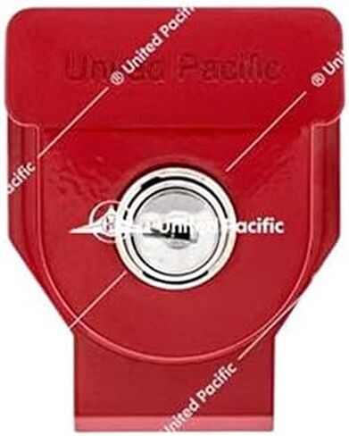 United Pacific 90618 Heavy-Duty Aluminum Glad Hand Lock, Keyed Alike (KA), Durable Lock Cylinder, Trailer Lockout Device – 1 Unit w/2 Keys - Chrome in Saudi Arabia