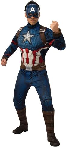 Rubie's Men's Marvel: Avengers 4 Deluxe Captain America Costume & Mask Adult Costume in Saudi Arabia