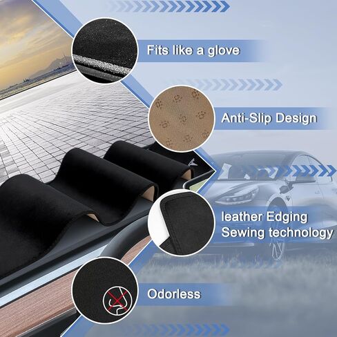 غطاء لوحة القيادة لطراز تسلا Y موديل 3 ملحقات غطاء داش رقيق للطراز Y 2020-2023 موديل 3 2017-2023 in Kuwait