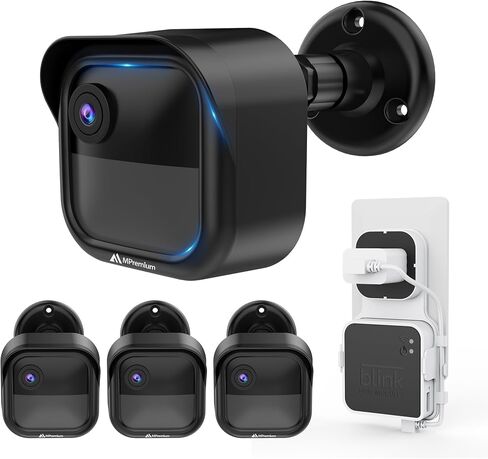 MiPremium Blink Outdoor Surveillance Camera Mount, 360° Adjustable Wall Mounting Bracket 3 Pack & Weatherproof Protective Housing, with Sync Module 2 Outlet (Blink Camera Not Included) in Saudi Arabia