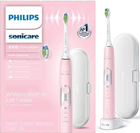 Philips Sonicare ProtectiveClean 6100 Rechargeable Electric Power Toothbrush, Deep Purple, HX6471/03 in Saudi Arabia