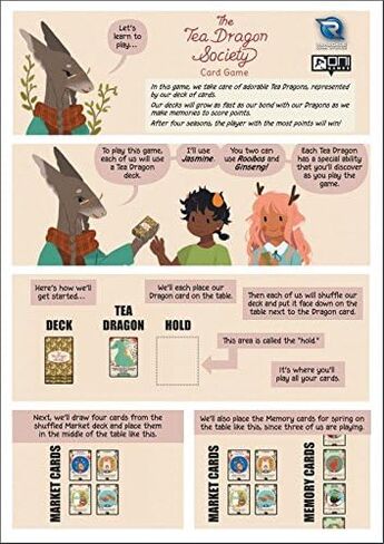 Renegade Game Studios The Tea Dragon Society Card Game 2-4 Players Ages 10 and up 30-60 Minutes Perfect for Families in Saudi Arabia