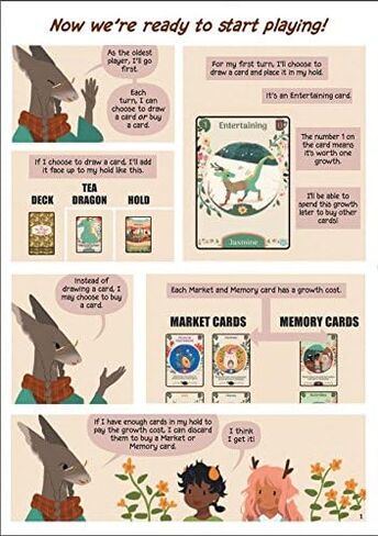 Renegade Game Studios The Tea Dragon Society Card Game 2-4 Players Ages 10 and up 30-60 Minutes Perfect for Families in Saudi Arabia