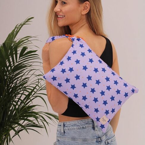 Wristlet Bag, Convenient Buckle Loop Strap, Ample Storage, Eco Fabric, Everyday Travel Vacation Accessory in Kuwait