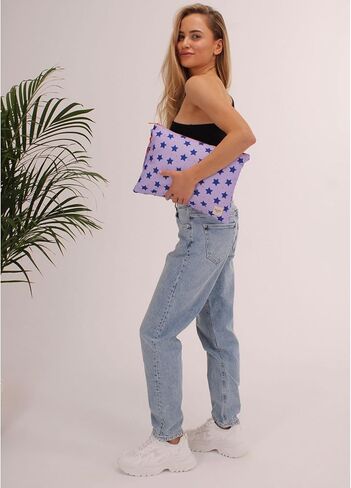 Wristlet Bag, Convenient Buckle Loop Strap, Ample Storage, Eco Fabric, Everyday Travel Vacation Accessory in Kuwait