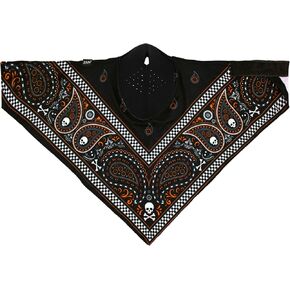 Zanheadgear® Neodanna® Sportflex® Series Classic Bandanna Black & Orange in Kuwait