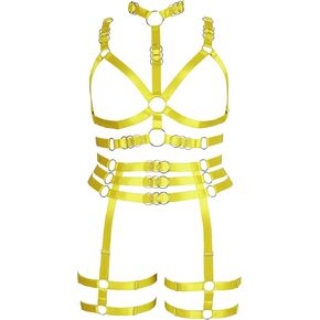 حجم كبير طبطب الرباط حزام مجموعة كامل الجسم تسخير للنساء الملابس الداخلية قفص الشرير حجم كبير مهرجان الهذيان القوطية الصدرية هالوين in Kuwait