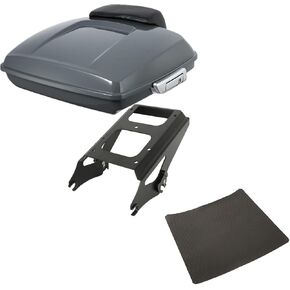TCMT Razor Tour Pack Trunk Backrest Pad Two-Up Mounting Lugth Rack Fit for Harley Touring Road Street Electra Glide Road King 2009-2013 in Saudi Arabia