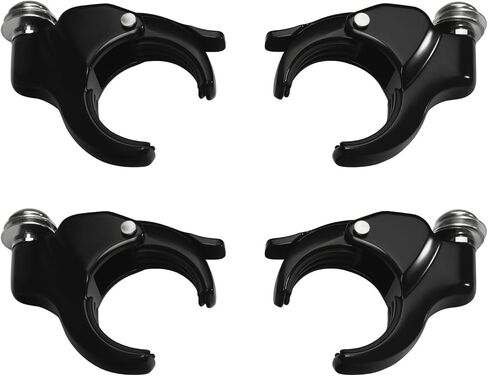 Green-L 49mm Quick Freear Clamps Clamps Mountscreen Mount Clamp Fit for Harley Dyna Street Bob Bob Low Rider 2018-2024 V ROD VRSCA VRSCAW 2002-2010 (Fivid Black-4pcs) in Kuwait