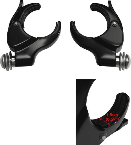Green-L 49mm Quick Freear Clamps Clamps Mountscreen Mount Clamp Fit for Harley Dyna Street Bob Bob Low Rider 2018-2024 V ROD VRSCA VRSCAW 2002-2010 (Fivid Black-4pcs) in Kuwait