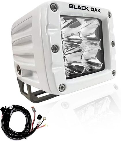 أغطية إضاءة LED من البلوط الأسود مع تركيب - مشبك بحري على ضوء سبوت - مصابيح LED مقاومة للماء مقاس 2 بوصة - أضواء سبوت - ضوء إرساء القارب، إضاءة ملاحة القارب in Kuwait