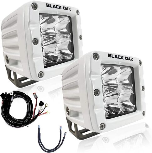 أغطية إضاءة LED من البلوط الأسود مع تركيب - مشبك بحري على ضوء سبوت - مصابيح LED مقاومة للماء مقاس 2 بوصة - أضواء سبوت - ضوء إرساء القارب، إضاءة ملاحة القارب in Kuwait