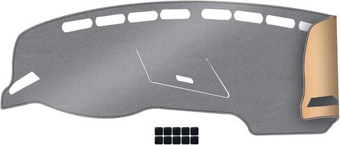 KEYOOG Dashboard Cover Dash Mat Fit for 2016-2011 B-MW 5 Series (F10 Body Code), 528i 535d 535i 550i xDrive (Without HUD Models),Car Dash Board Mat Anti-Glare Carpet,Non-Slip Pad (Black) in Kuwait
