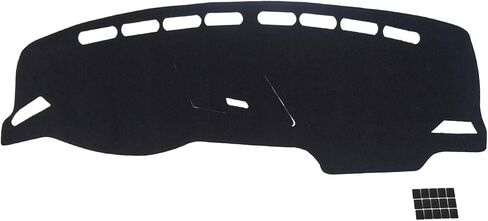 KEYOOG Dashboard Cover Dash Mat Fit for 2016-2011 B-MW 5 Series (F10 Body Code), 528i 535d 535i 550i xDrive (Without HUD Models),Car Dash Board Mat Anti-Glare Carpet,Non-Slip Pad (Black) in Kuwait
