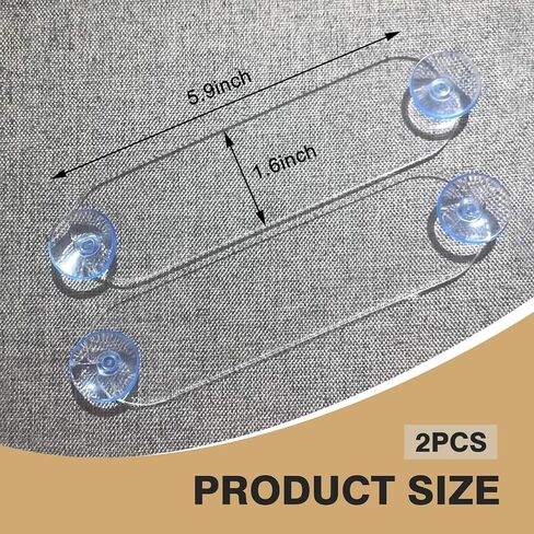 2PCS EZ Pass Holder, Toll Transponder Holder with Adhesive and Strong Suction Cups, Car Windshield EZ Pass Mounting Strips, Universal Fits All Major Toll Passes in Saudi Arabia