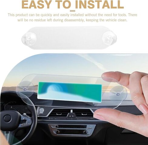 2PCS EZ Pass Holder, Toll Transponder Holder with Adhesive and Strong Suction Cups, Car Windshield EZ Pass Mounting Strips, Universal Fits All Major Toll Passes in Saudi Arabia