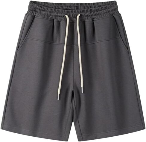 Vsadsau Men's Cotton Sweatpants Elastic Waist Solid Shorts Casual Loose Shorts Outdoor Trousers in Saudi Arabia
