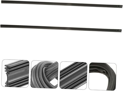 PRETYZOOM 2pcs Premium Windshield Wiper Blade Strips with Bone for All-Season Sturdy Rubber Construction Compatible with Vehicles in Kuwait