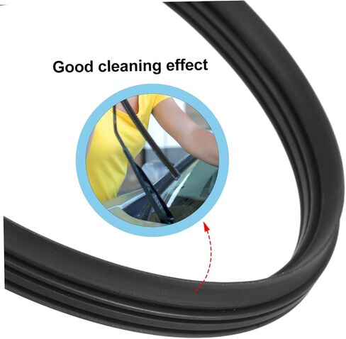 GLEAVI Windshield Wiper Refill High Durability Wiper Strip for Car Windshield Smooth Wiping Action Compatible Various Vehicles in Saudi Arabia