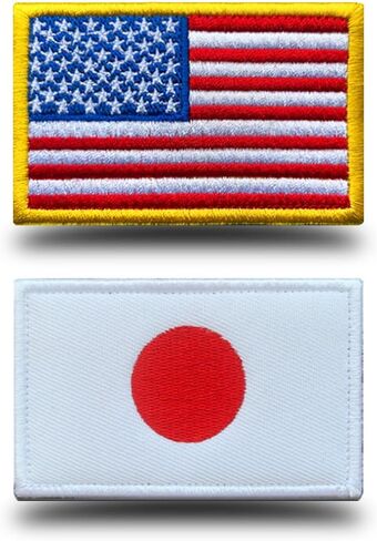 US Flag Japanese Flag Patch, Antrix 2 Pack American Flag Japan Flag Patch Military Tactical Patches in Saudi Arabia
