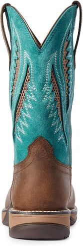 حذاء Ariat للسيدات Anthem VentTEK Western Boot بلون الشوكولاتة/فيروزي، مقاس 8 عرض in Saudi Arabia