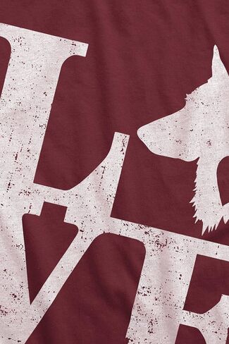 Love German Shepherd Dog 3/4 Sleeves Trendy Slouchy Sweatshirt, Fun and Stylish Off The Shoulder Tops for Women in Saudi Arabia