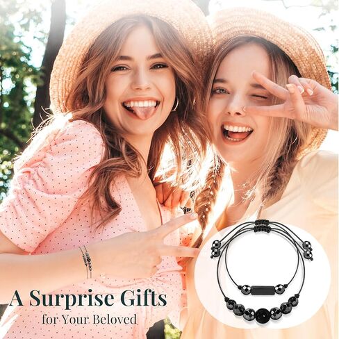 Crystal Healing Bracelets Gifts for Women: Spiritual Natural Stone Empath Protection Bracelets Christmas Birthday Graduation Gifts for Friends Sister Bestie Mom Daughter in Kuwait