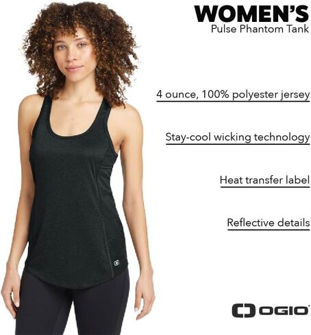 Ogio نساء Racerback Pulse Tank | رطوبة الفتل دبابة أعلى للنساء ، قميص أكياس رياضي in Saudi Arabia