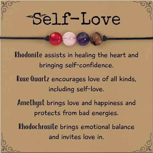 Crystal Healing Bracelets Gifts for Women: Spiritual Natural Stone Empath Protection Bracelets Christmas Birthday Graduation Gifts for Friends Sister Bestie Mom Daughter in Kuwait