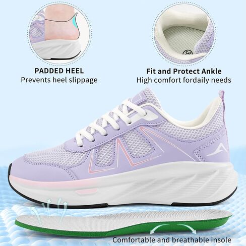 Almusen Sneakers for Women Walking Shoes: Comfortable Breathable Mesh Cushion Running Tennis Athletic Gym Workout in Saudi Arabia