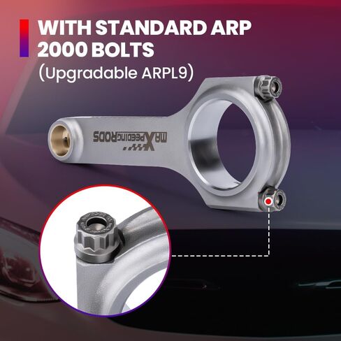 MaxPeedingRods توصيل قضبان BMW Big 6 Engine M30 M30B35 L6 مع 3/8 "براغي 2000 in Saudi Arabia