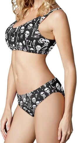 AFPANQZ Swimsuits for Women Two Piece Bathing Suits Tank Top with High Waisted Bottom Bikini Set Galaxy Dark Blue Starry Print M in Saudi Arabia