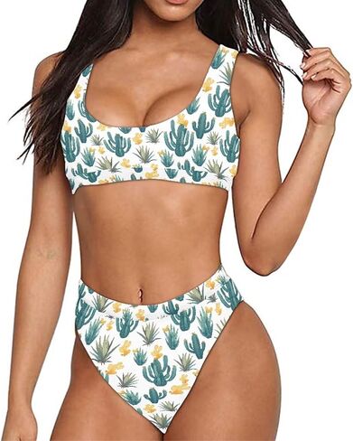 AFPANQZ Swimsuits for Women Two Piece Bathing Suits Tank Top with High Waisted Bottom Bikini Set Galaxy Dark Blue Starry Print M in Saudi Arabia
