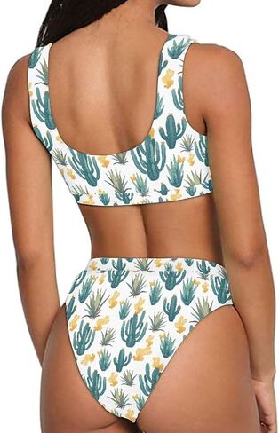 AFPANQZ Swimsuits for Women Two Piece Bathing Suits Tank Top with High Waisted Bottom Bikini Set Galaxy Dark Blue Starry Print M in Saudi Arabia