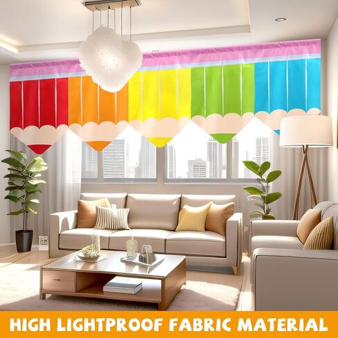 6 PCS Classroom Startains Decorations Back to School Pencils Pencils Stretains Classroom Supplies First Day of School Clayon على شكل ألواح الأطفال للأطفال في غرفة نوم الأطفال 36 "× 24" in Saudi Arabia